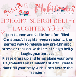 HoHoHo! Sleigh Bell'y Laughter Yoga